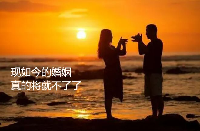 现如今婚姻真的yl8cc永利官网将就不了了(图1)